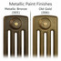 CI-NE-4-METALLIC-05-06 - Georgian 4 Column Cast Iron Radiator H660mm x W877mm CI-NE-4-METALLIC-05-06 - Georgian 4 Column Cast Iron Radiator H660mm x W877mm